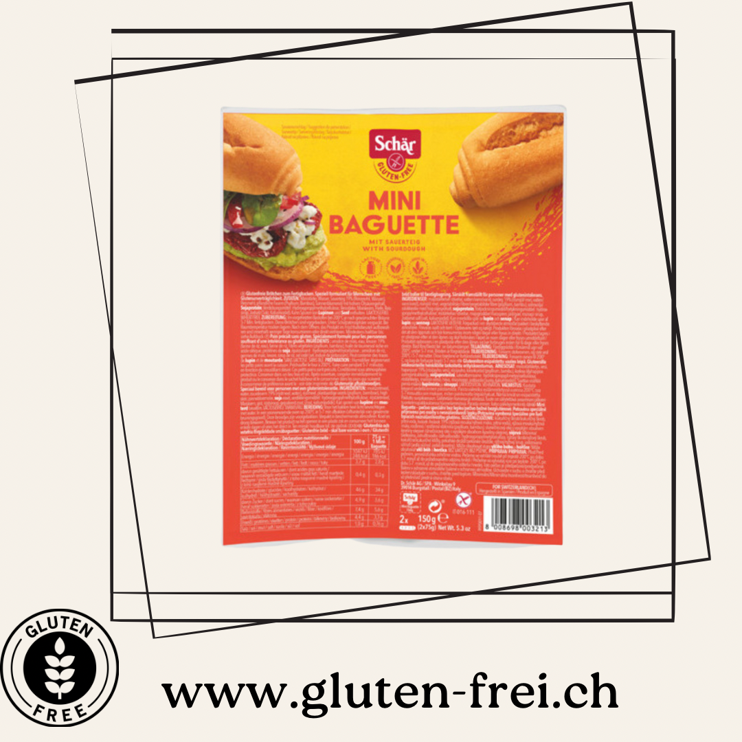 Mini-Baguette halfbacked 2x75g Schär