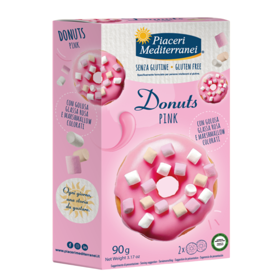 Donuts Pink Piaceri Mediterranei glutenfrei ★