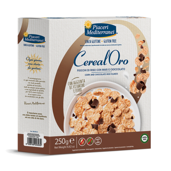 Cereal Oro Reis Flakes mit Schokolade Piaceri Mediterranei glutenfrei ★