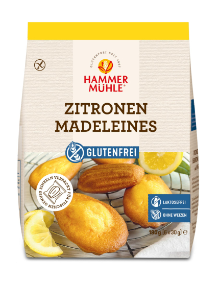 Lemon Madeleines Hammermühle gluten-free