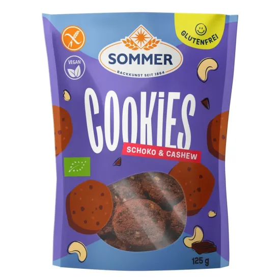 Cookies Choco Cashew Sommer glutenfrei