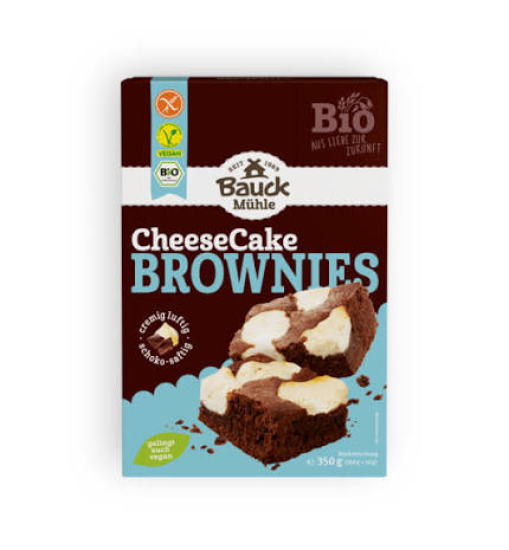 Cheesecake Brownies Backmischung Bauck glutenfrei ★★