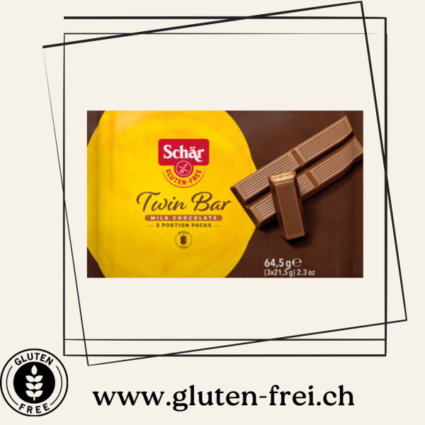 Schär Twin Bar Snack with Chocolate 3x21.5 g