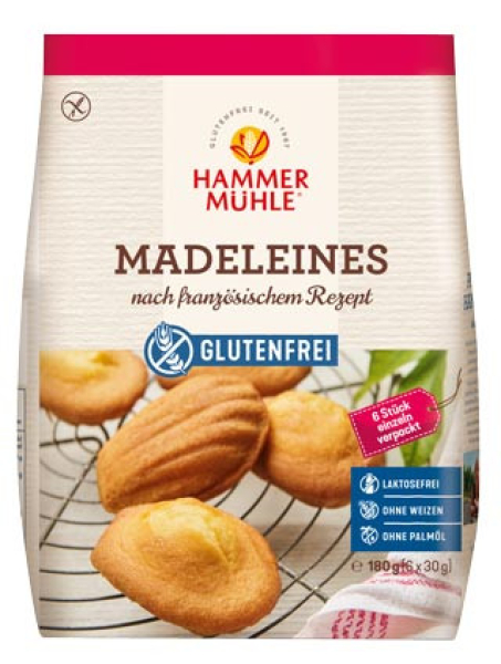 Madeleines Hammermühle sans gluten