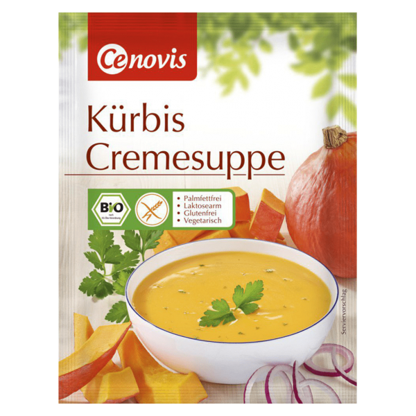 Pumpkin cream soup Cenovis gluten-free
