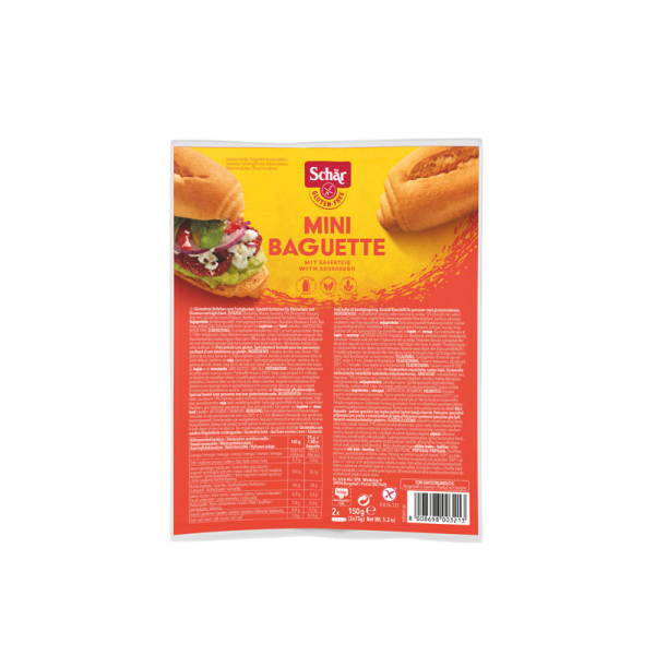 ​Mini baguette halfbacked 2x75g Schär